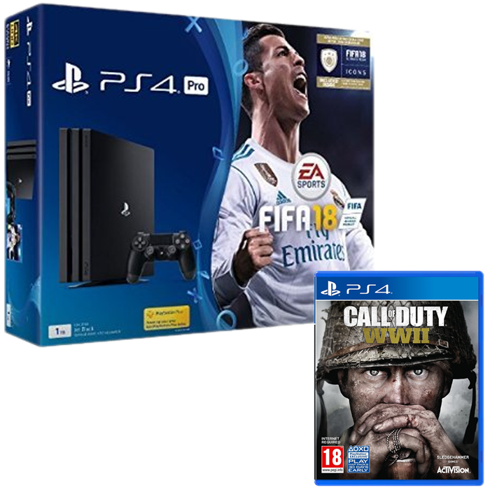 Pack PS4 Pro FIFA 18 et COD WW2 à 429 99 euros ChocoBonPlan