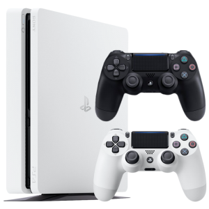 console ps4 slim blanche 2 manettes