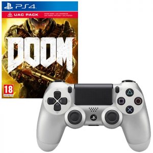 Manette-PS4-Silver-Doom-UAC-Edition-sur-PS4