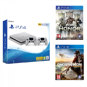 ps4-silver-2-manettes-ghost-recon-for-honor