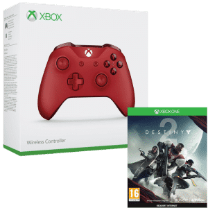 Manette Xbox One Rouge + Destiny 2