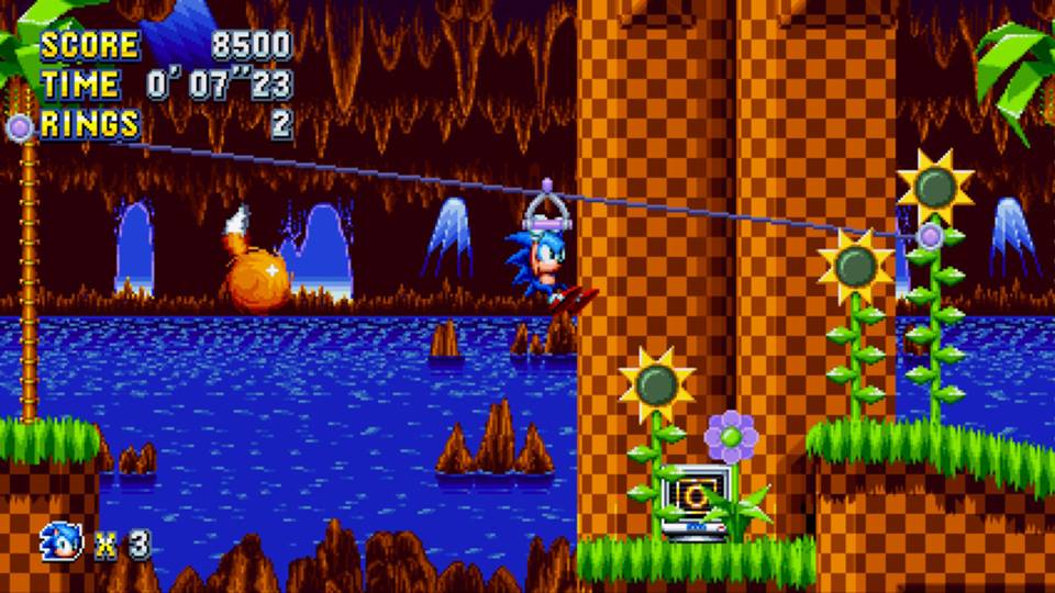 test sonic mania switch gameplay