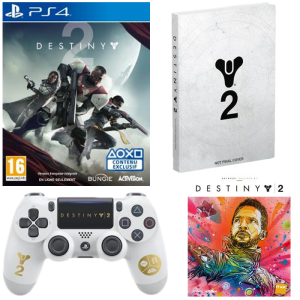 Pack Destiny 2 - le jeu + la manette + Guide Officiel collector + Artbook