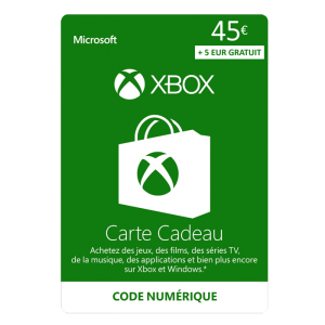 Crédit Xbox Live de 45 euros + 5 euros offerts copie