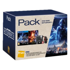 Pack Fnac Star Wars Battlefront 2 PS4 + Mug Dark Vador + Clé USB Kylo Ren ou Rey + Le film Star Wars Le Réveil de la Force copie