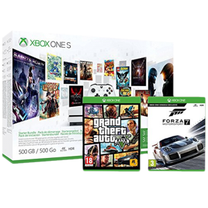 Xbox One S + GTA 5 + Forza 7 + 3 mois de Game Pass + 3 mois de Xbox Live Gold