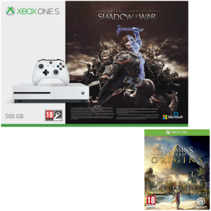 Xbox One S + L’ombre de la Guerre + Assassin’s Creed Origins