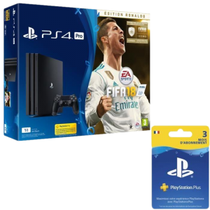 bon plan PS4 Pro + FIFA 18 Edition Ronaldo + 3 mois PS Plus