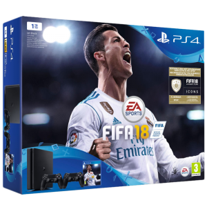 ps4 slim 1 To 2 manettes fifa 18