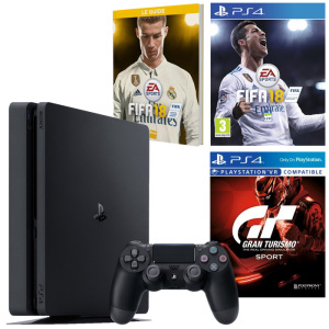 PS4-Slim-1-To-Gran-Turismo-Sport-Fifa-18-Pack-Fnac guide offert