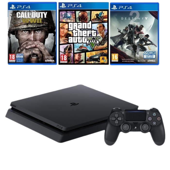 Pack PS4 Slim 4 jeux pas cher à 329 99 € ChocoBonPlan com