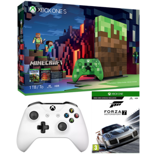 bon plan pack xbox one s minecraft forza 2 manettes