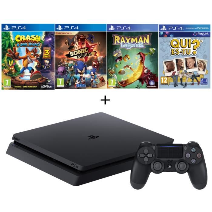 Console Sony PS4 Slim 500Go Noire - Occasion Bon état