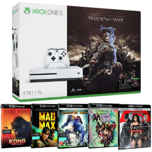 pack xbox one S 4K shadow of war