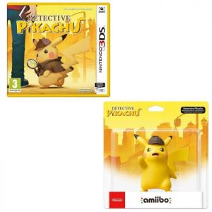 Pack Detective Pikachu sur 3DS + Amiibo Géant copie