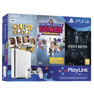PS4 500 Go Blanche Pack Famille avec 3 jeux (retrait en magasin)
