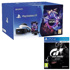 Pack PS VR + Caméra + VR World (digital) + GT Sport - Edition Day One copie
