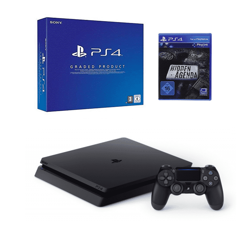 Ps4 Slim reconditionnée à neuf avec le jeu Hidden Agenda