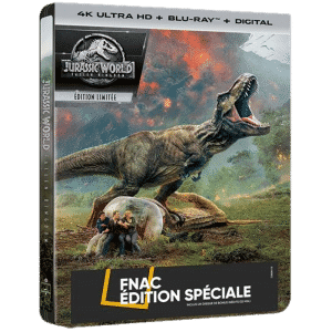 Jurassic World Fallen Kingdom Steelbook édition Fnac Blu-ray 4K Ultra HD
