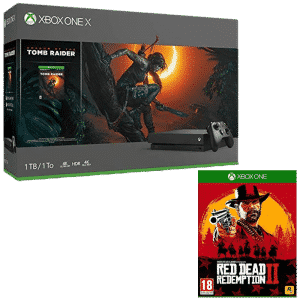 Xbox One X 1To + Shadow of the Tomb Raider + Red Dead Redemption 2