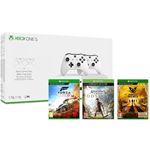 Xbox one S 1To + 2 manettes + AC Odyssey + Forza Horizon 4 + State of Decay 2