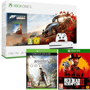 xbox-one-s-forza-horizon-4-red-dead-redemption-assassin's creed odyssey