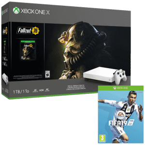 Xbox One X 1 To Fallout 76 Edition limitée Robot White + Fifa 19