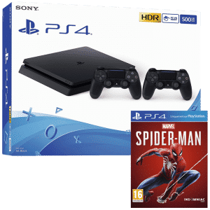 pack ps4 slim 2 manettes spiderman