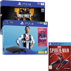 ps4-slim-black-ops-fifa 19- spiderman-top offre