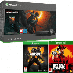 xbox-one-x-shadow-of-tomb-raider-cod-black-ops-4-red-dead-redemption-2