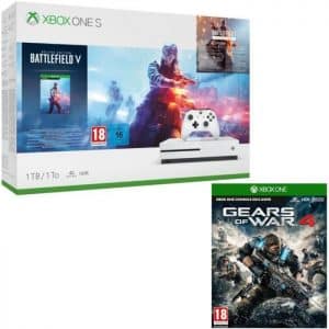 Xbox One S 1 To + Battlefield 5 Edition Deluxe (3 jeux) + Gears of War 4