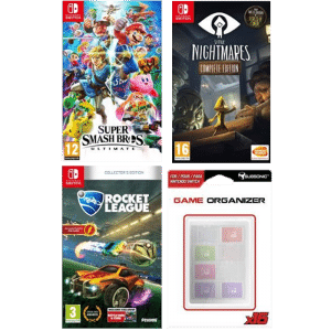 pack 3 jeux switch smash bros ultimate rocket league little nightmares