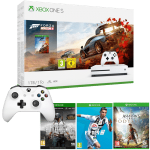 pack xbox one forza 4 pubg fifa 19 assassin's creed odyssey 2 manettes