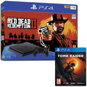 ps4 slim red dead redemption 2 shadow of the tomb raider