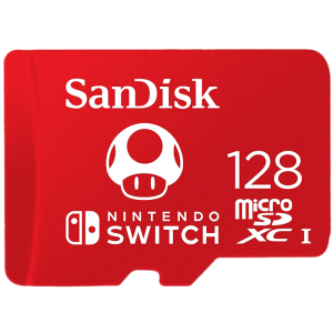 Carte microSDXC SanDisk 128 Go pour Nintendo Switch (Version 2019)