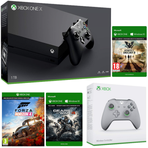 pack xbox one x forza horizon 4 2 manettes gears of war 4 state of decay 2