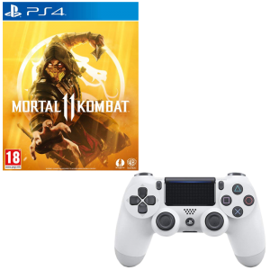 Mortal Kombat 11 PS4 + Manette Dualshock 4 Blanche