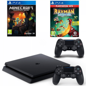 ps4-slim-500-go-2-manettes-rayman-legends-minecraft-playstation-edition