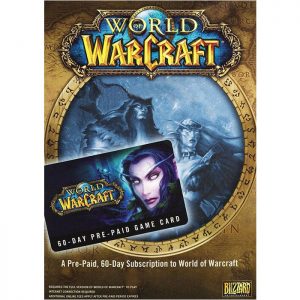 60 jours prepayes carte World of Warcraft Wow