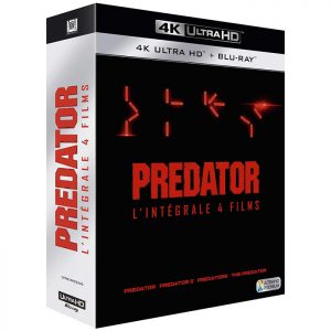 Predator integrale des 4 Films 4K blu ray