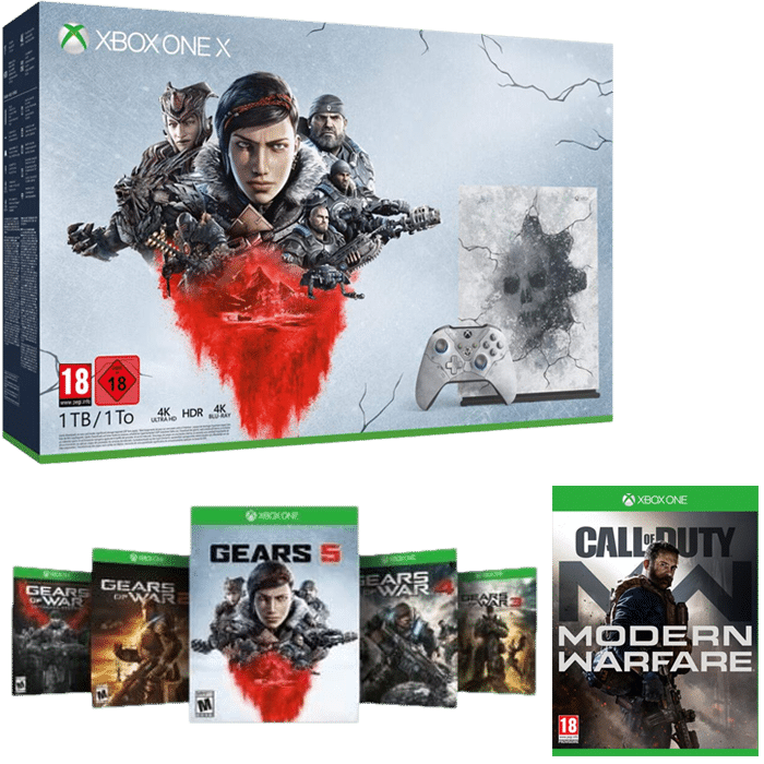 Console Microsoft Xbox One X 1To - Edition Collector Gears 5 Avec Jeu Gears 5, Bon état