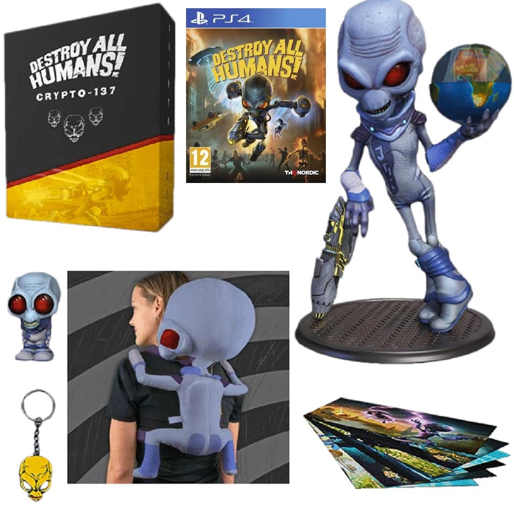 Destroy All Humans ! Crypto-137 Edition - PS4 Game With Collectible Statue  Ps4 Console