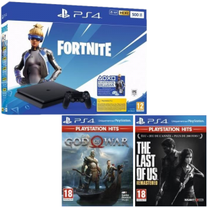 pack ps4 slim 500 Go fortnite god of war the last of us remastered playstation ps hits