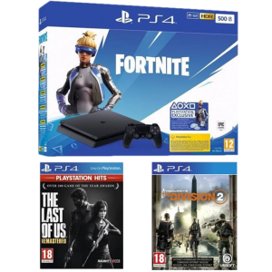 ps4 slim fornite the last of us remastered the division 2