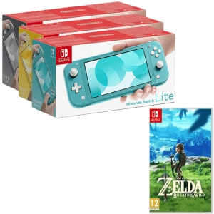 Nintendo Switch Lite Turquoise Jaune ou Grise Zelda Breath Of The Wild