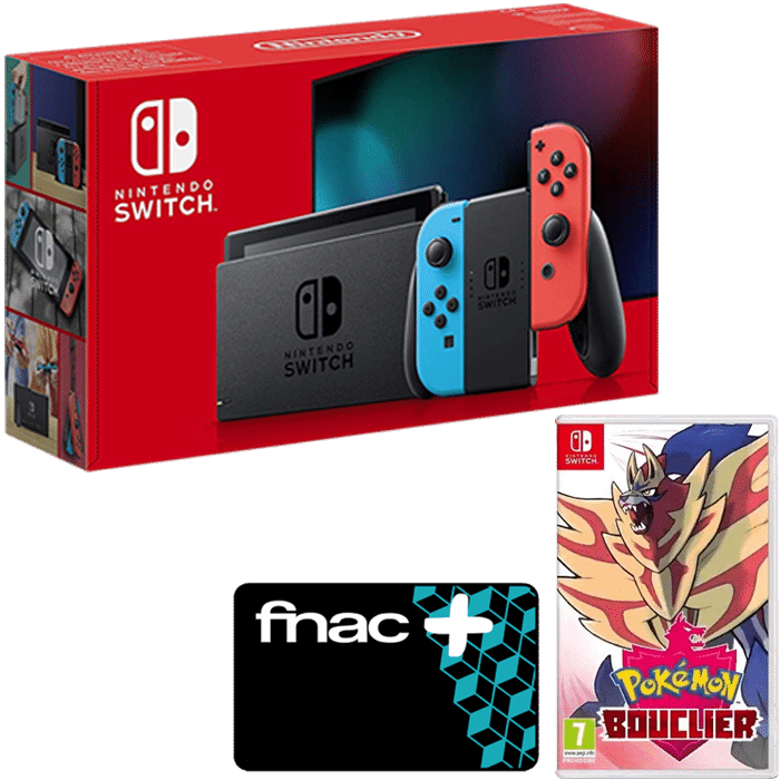 Pack Nintendo Switch Pokemon Bouclier les offres
