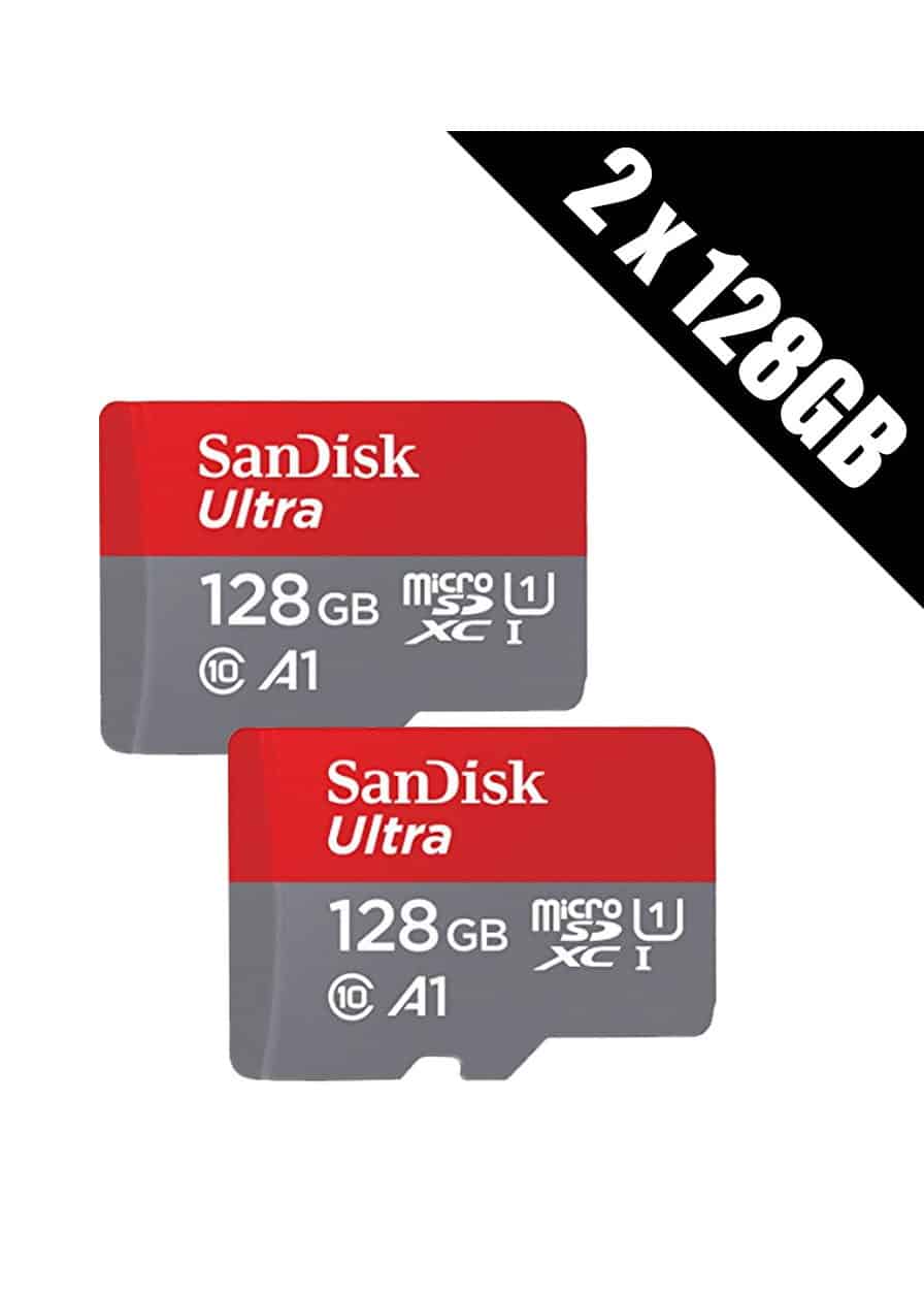 Pack de 2 Micro  SD  128 Go pas  cher  Sandisk ChocoBonPlan com