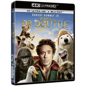 Le Voyage du Dr Dolittle en Blu Ray 4K visuel produit