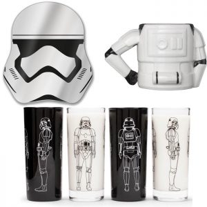 Lot Star Wars Stormtrooper Miroir Mug 4 Verres