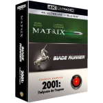 Coffret 3 Films Science Fiction blu ray 4K matrix blade runner 2001 l odyssee de l espace visuel produit
